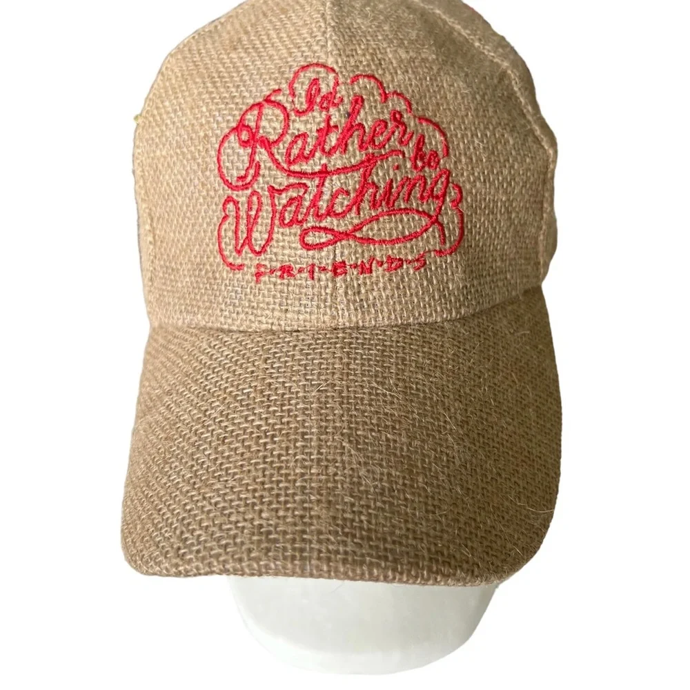 CULTUREFLY I’d Rather Be Watching Friends Straw NET Ball Cap